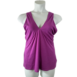 Express Thistle Purple Sleeveless V Neckline Tank Top NWT Size Large SKU0191